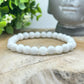 Bracelet 6mm - Pierre de Lune Blanche