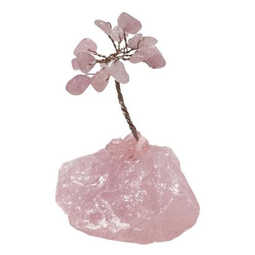 Arbre de Vie sur Druse - Quartz Rose