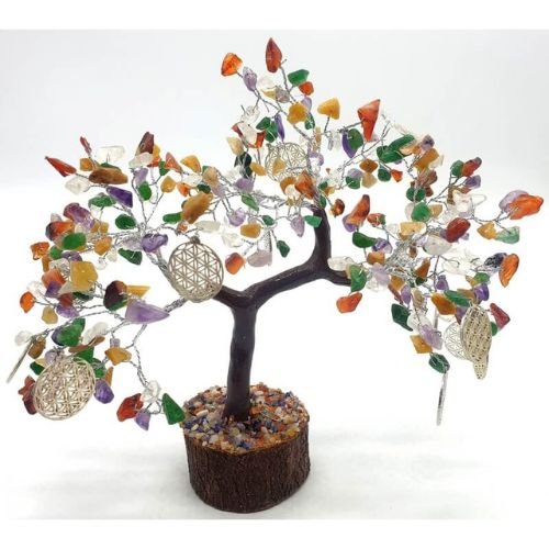 Arbre du Bonheur - Agate M et Fleur de Vie - 300pcs