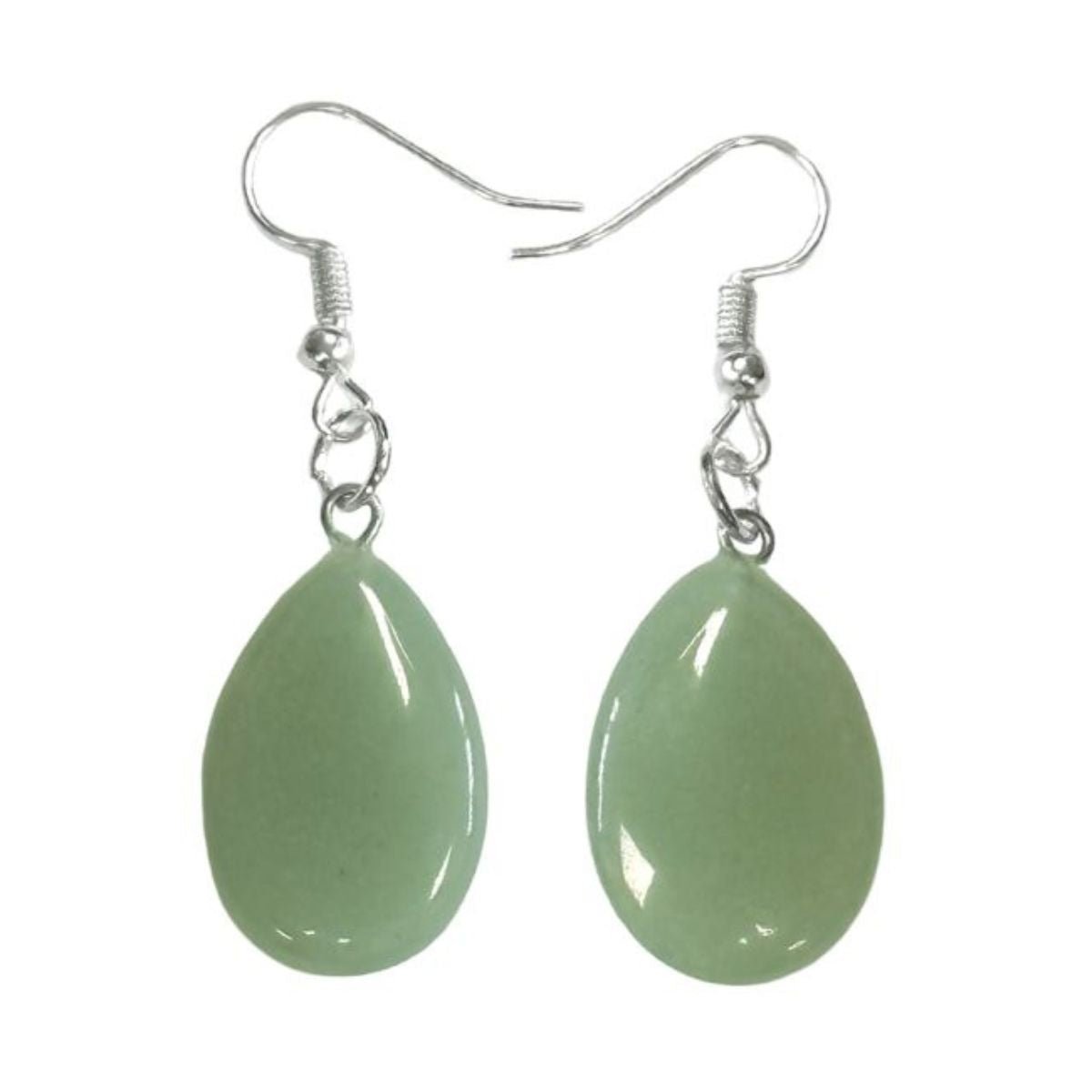 Boucles d'Oreilles Goutte - Aventurine Verte