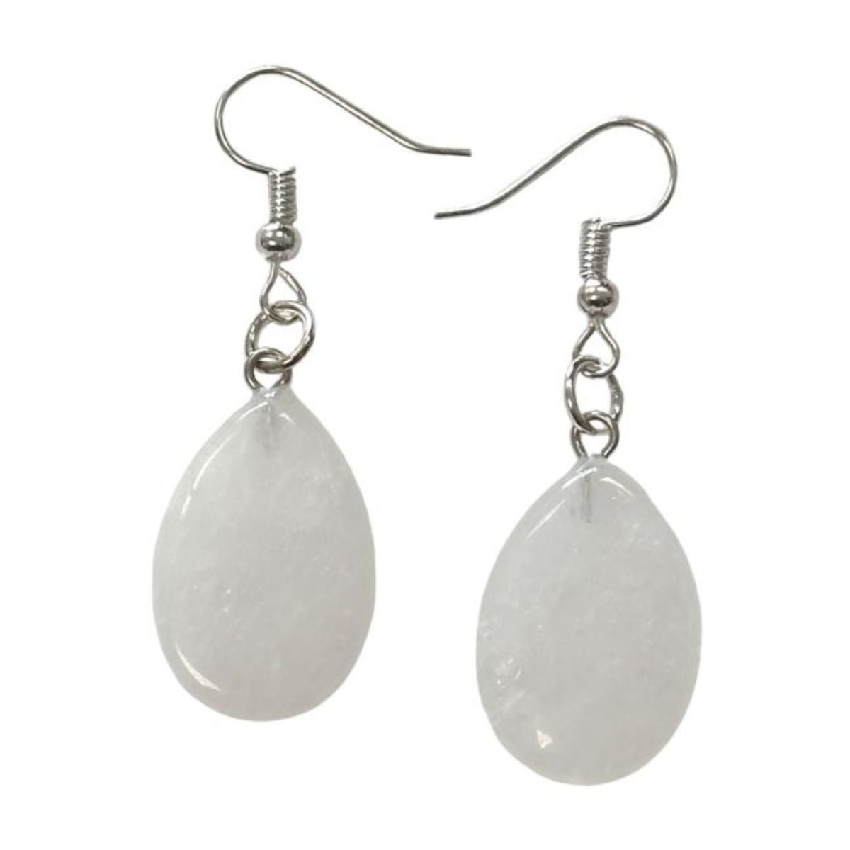 Boucles d'Oreilles Goutte - Cristal de Roche