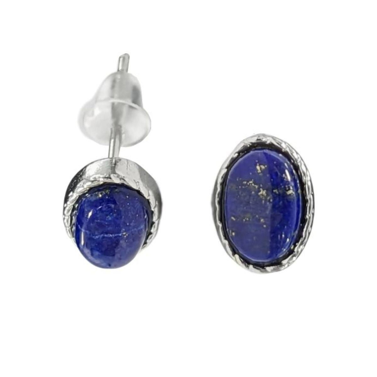 Boucles d'Oreilles Ovale - Lapis Lazuli AA