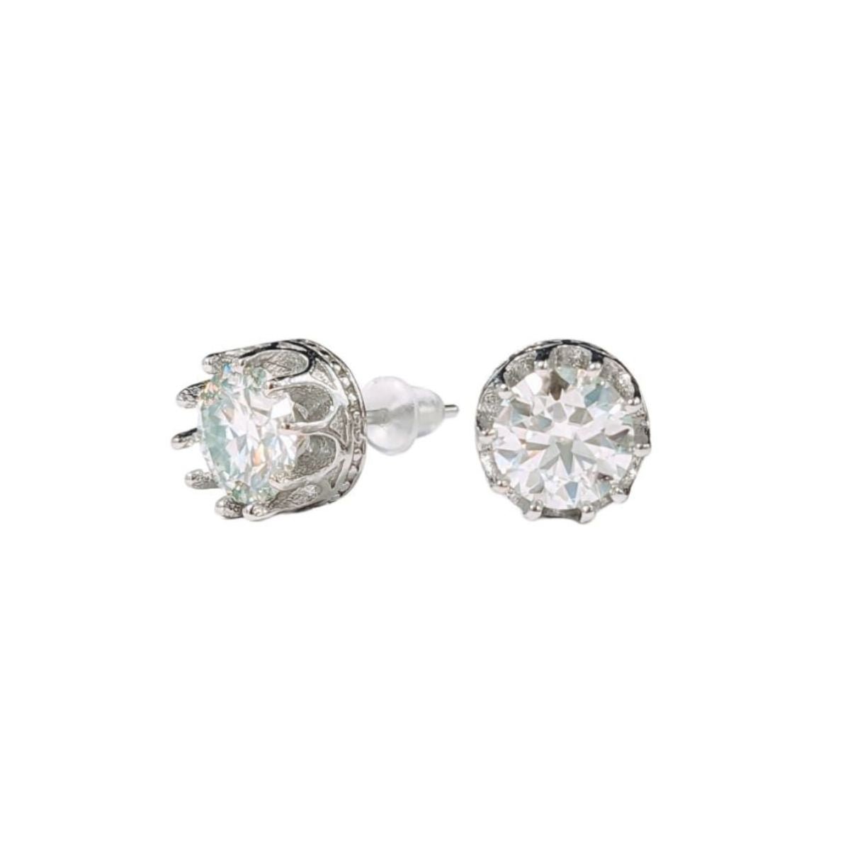 Boucles d'Oreilles Solitaire - Moissanite AA