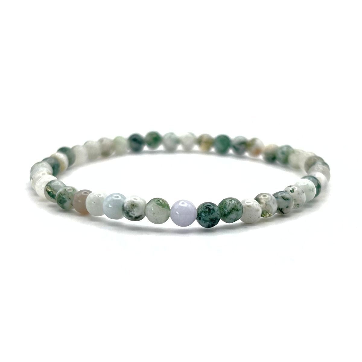 Bracelet 4mm - Agate Arbre