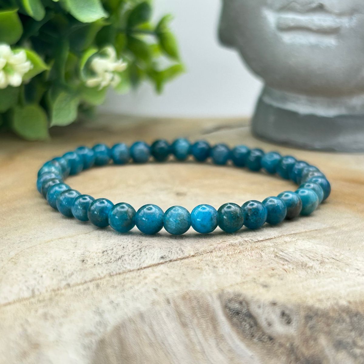 Bracelet 4mm - Apatite Bleue