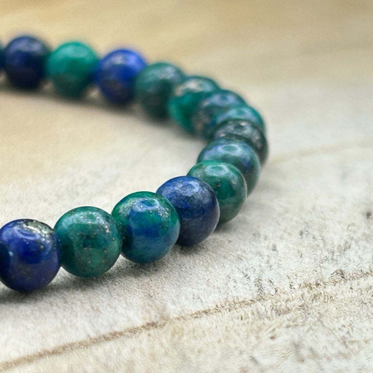 Bracelet 4mm - Azurite & Malachite