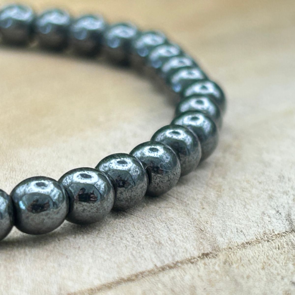 Bracelet 4mm - Hématite