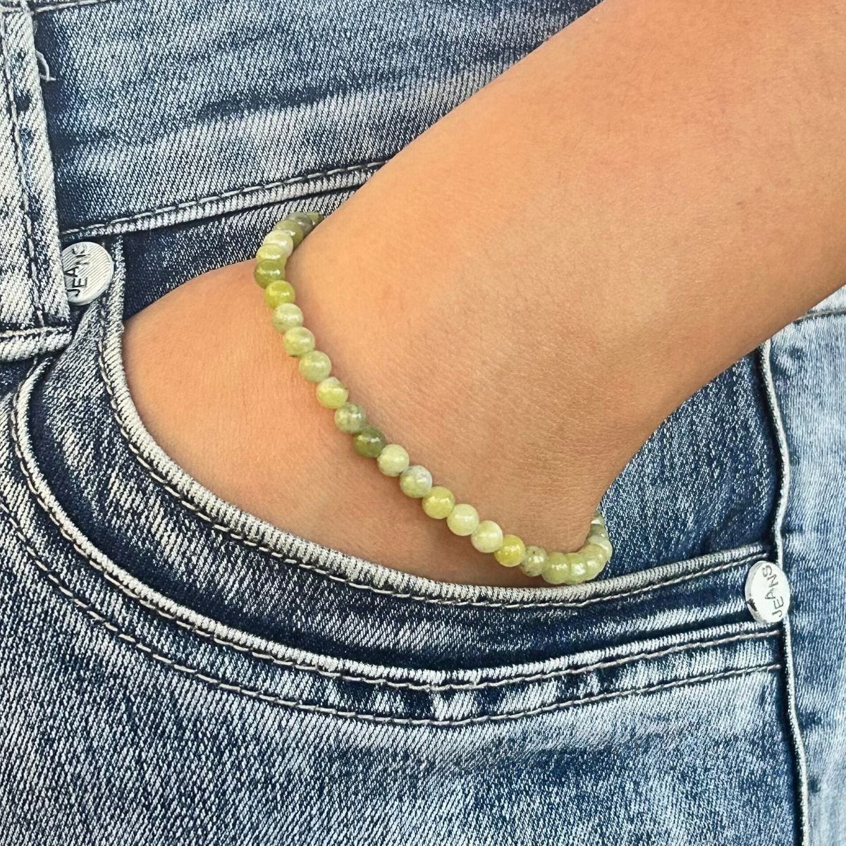 Bracelet 4mm - Jade Néphrite