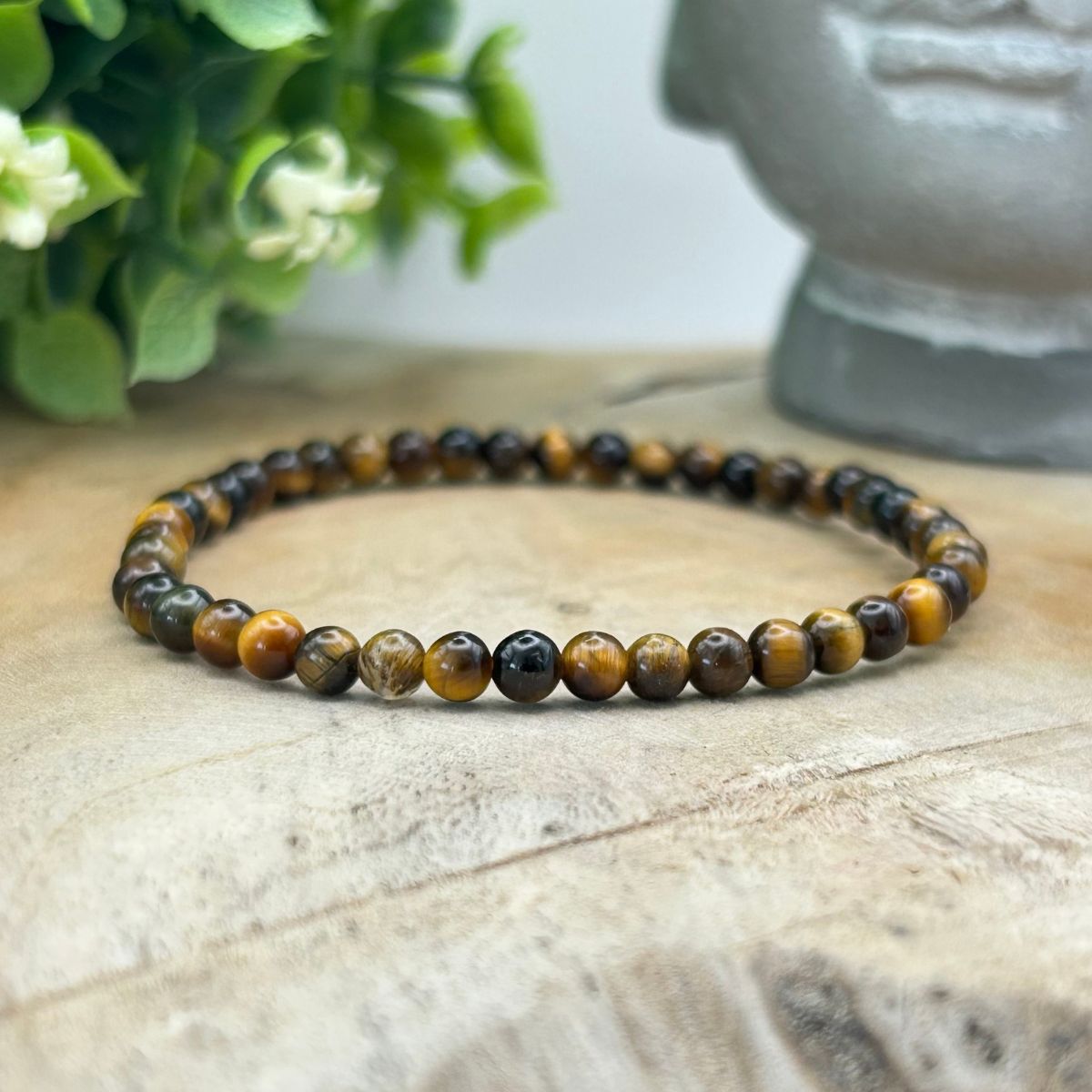 Bracelet 4mm - Œil de Tigre