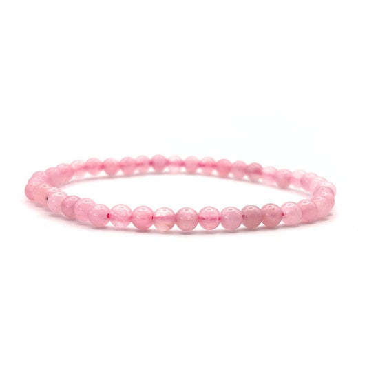 Bracelet 4mm - Quartz Rose