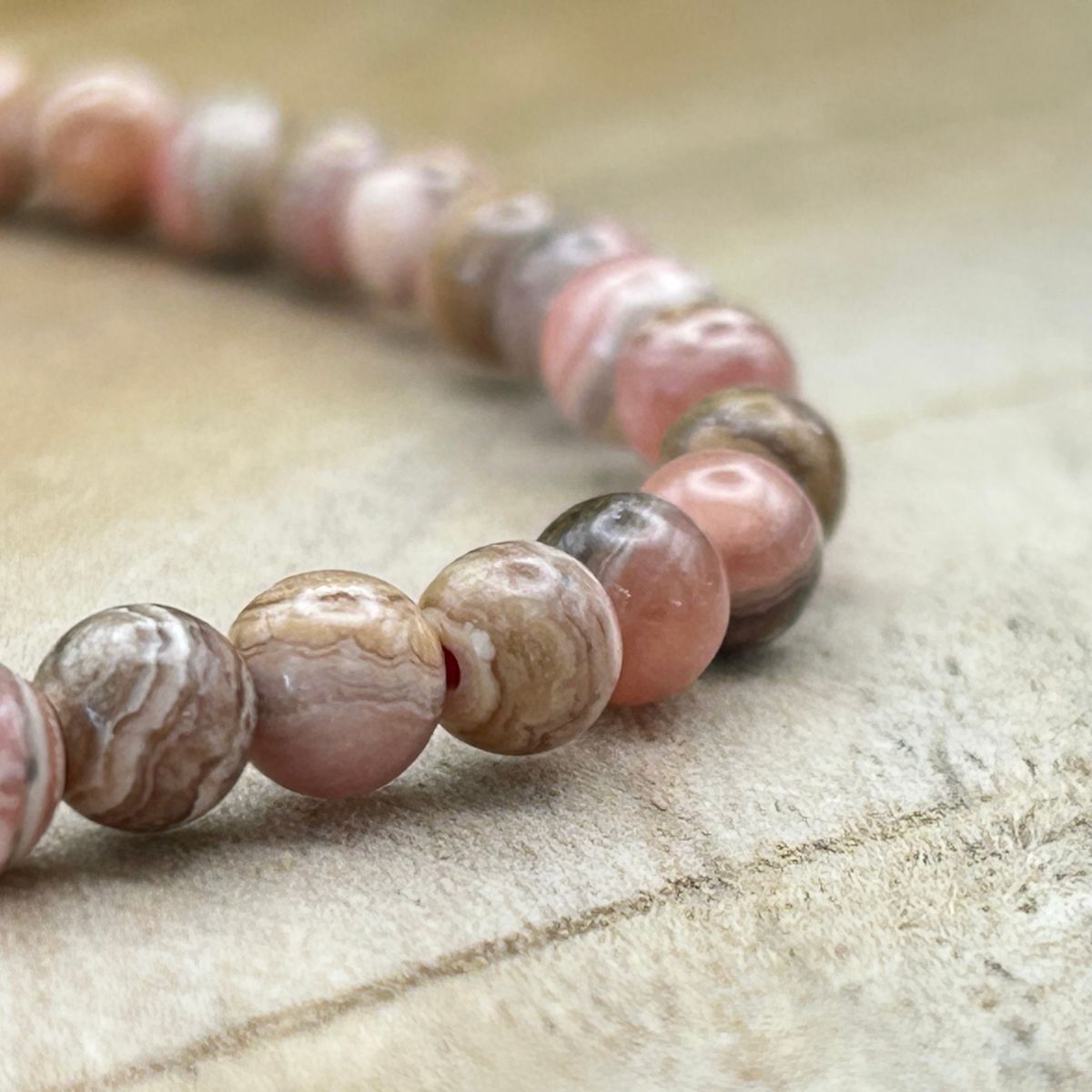 Bracelet 4mm - Rhodochrosite Argentine