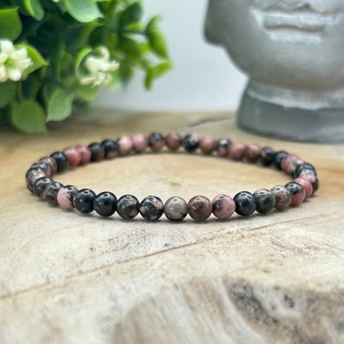 Bracelet 4mm - Rhodonite