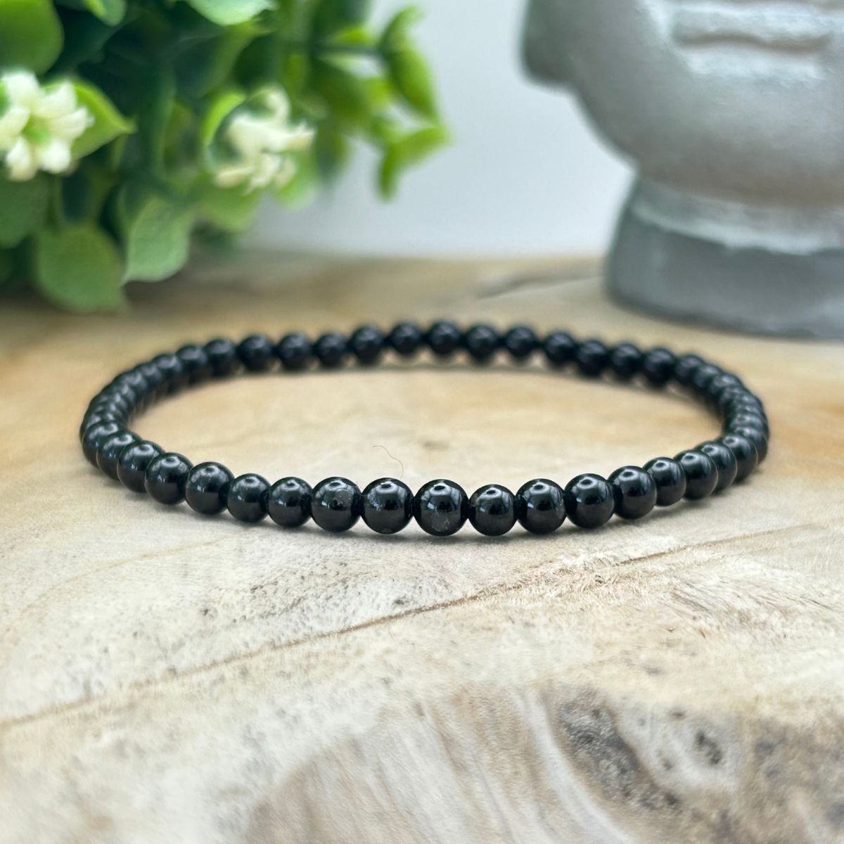 Bracelet 4mm - Tourmaline Noire