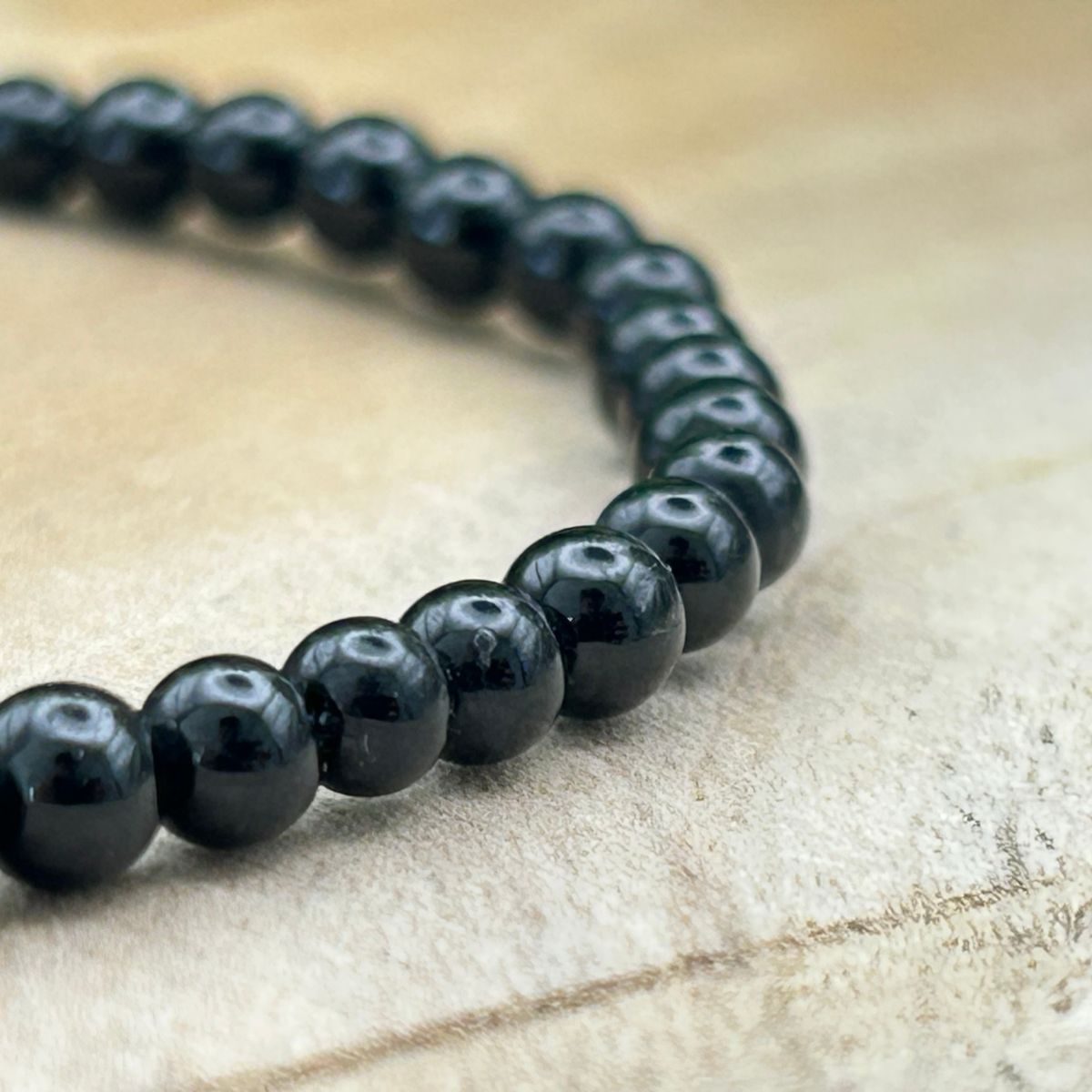 Bracelet 4mm - Tourmaline Noire