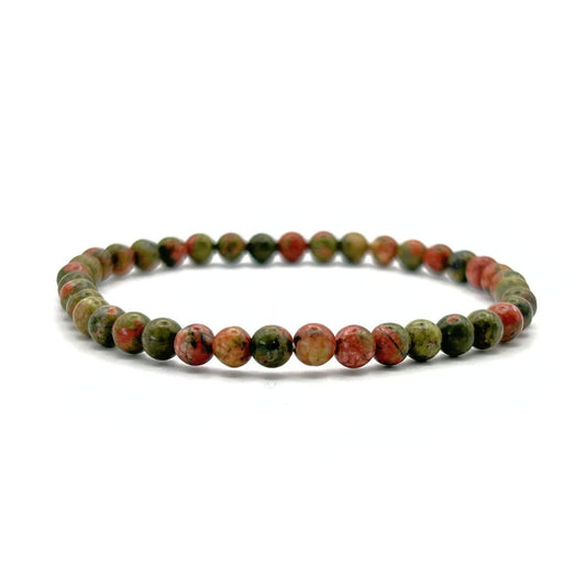 Bracelet 4mm - Unakite