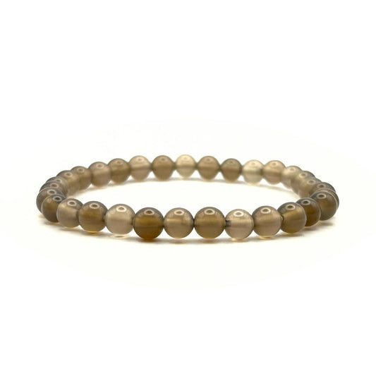 Bracelet 6mm - Agate Grise