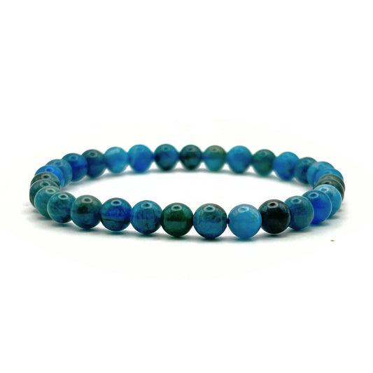 Bracelet 6mm - Apatite Bleue