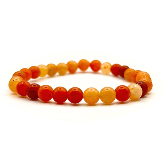 Bracelet 6mm - Aventurine Orange