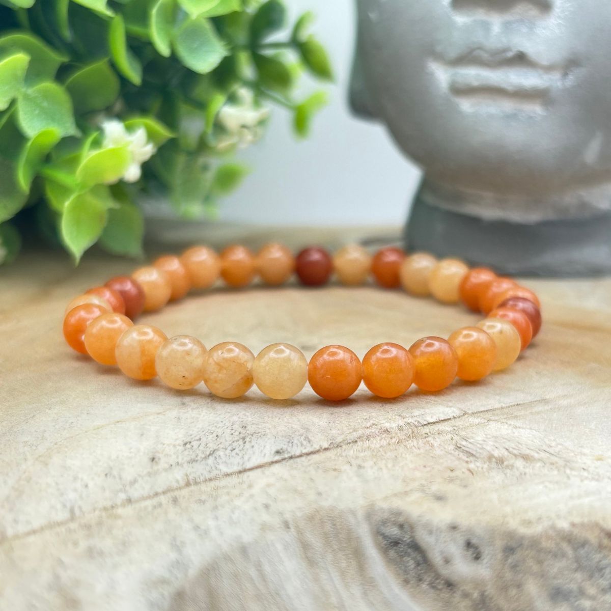 Bracelet 6mm - Aventurine Orange