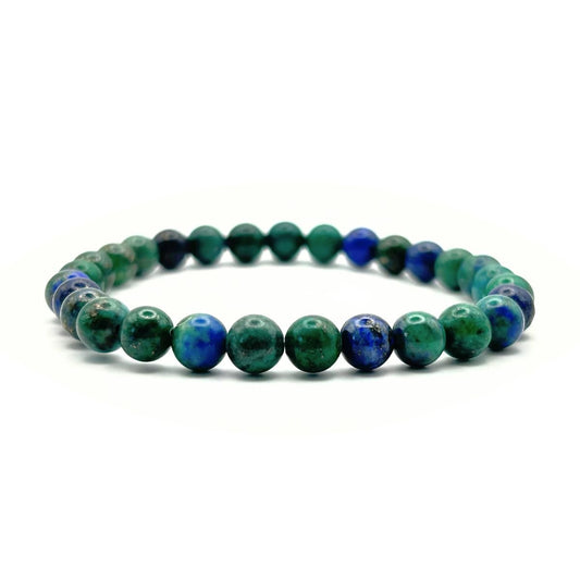 Bracelet 6mm - Azurite & Malachite