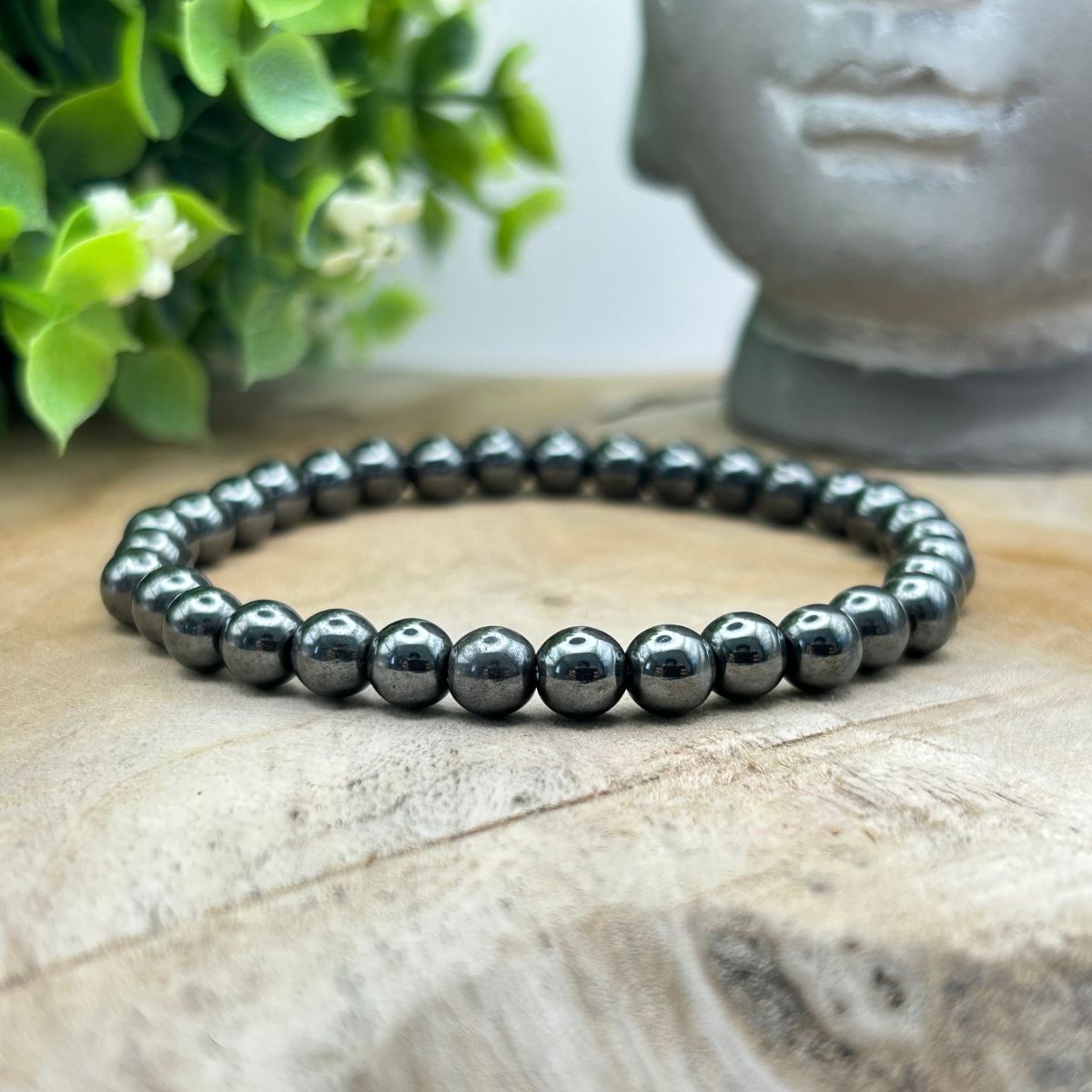 Bracelet 6mm - Hématite