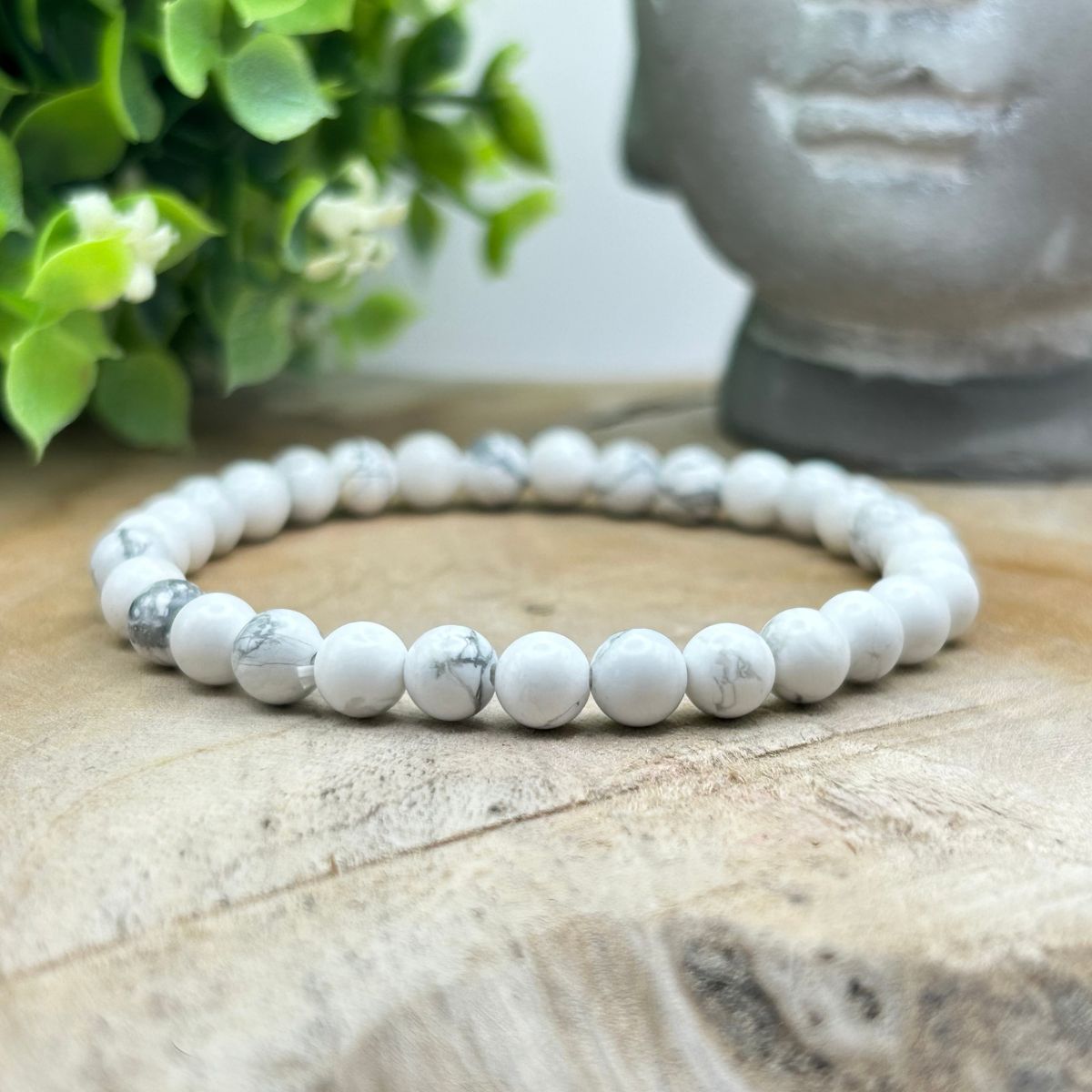 Bracelet 6mm - Howlite