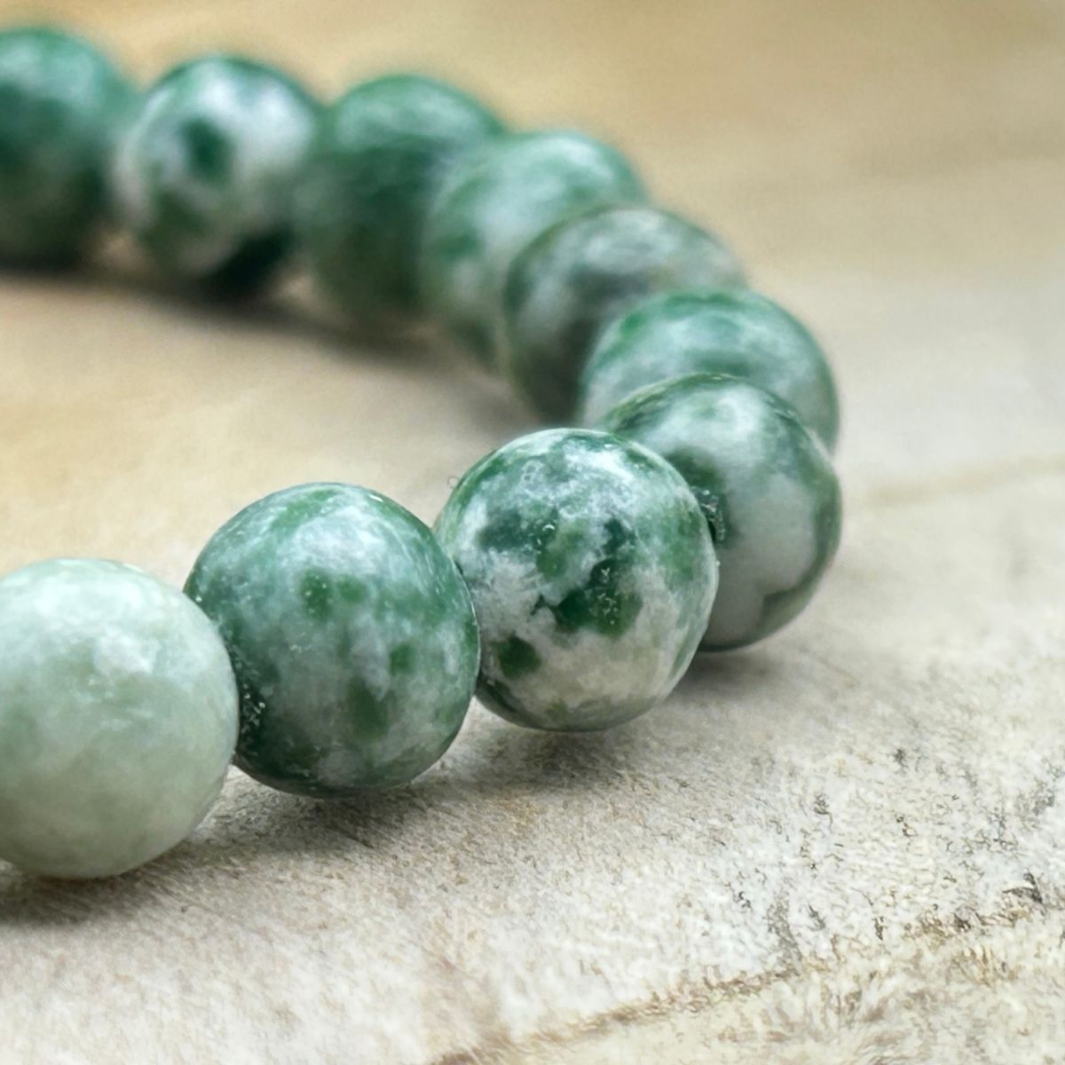 Bracelet 6mm - Jade Verte