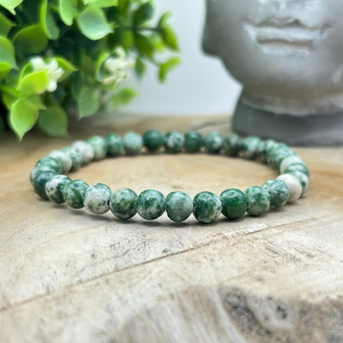 Bracelet 6mm - Jade Verte