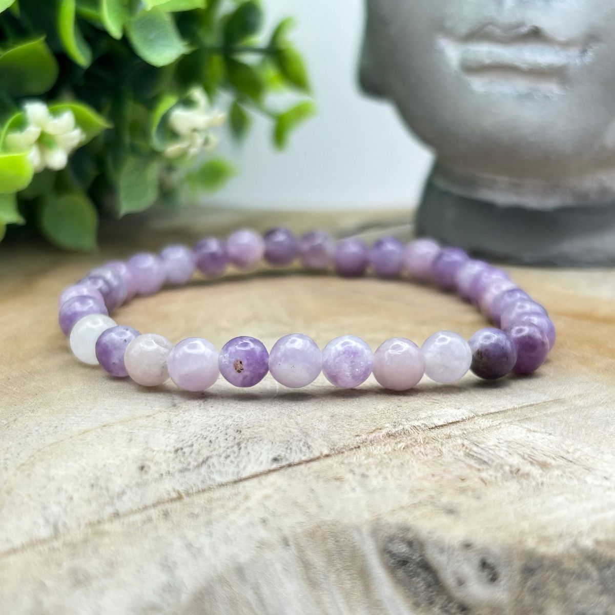 Bracelet 6mm - Lépidolite