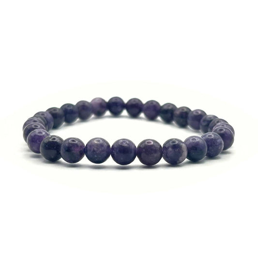 Bracelet 6mm - Lépidolite Dark