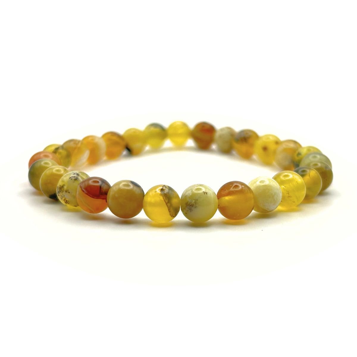 Bracelet 6mm - Opale Jaune