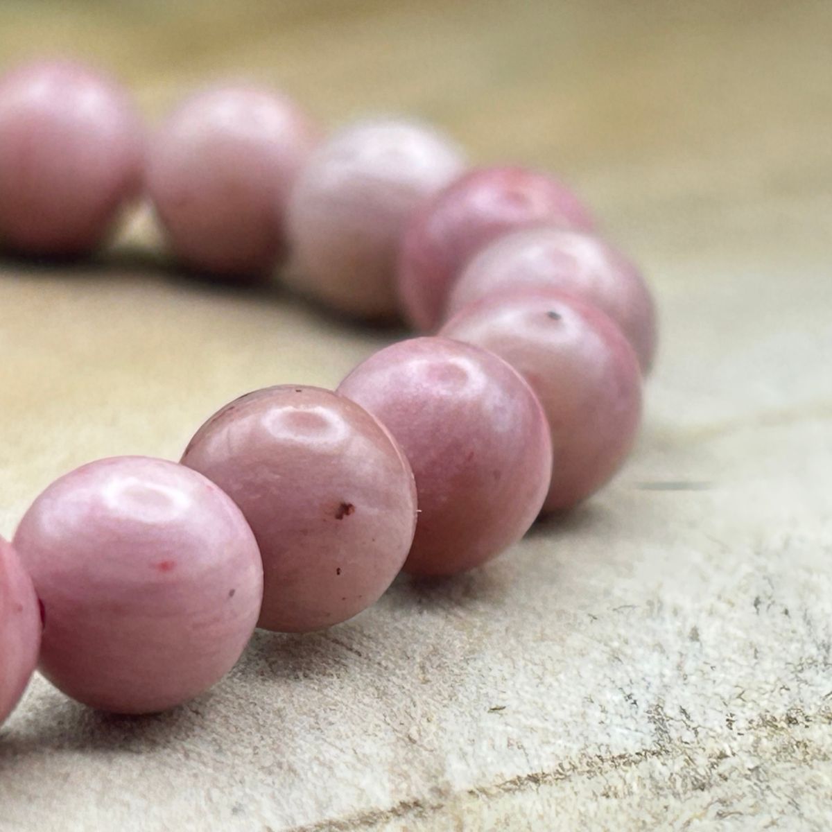 Bracelet 6mm - Rhodonite d'Australie