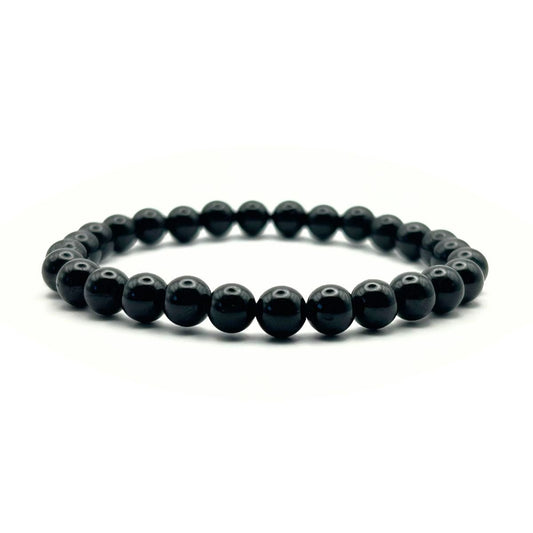 Bracelet 6mm - Tourmaline Noire