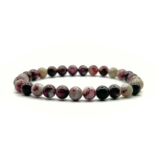 Bracelet 6mm - Tourmaline Rose