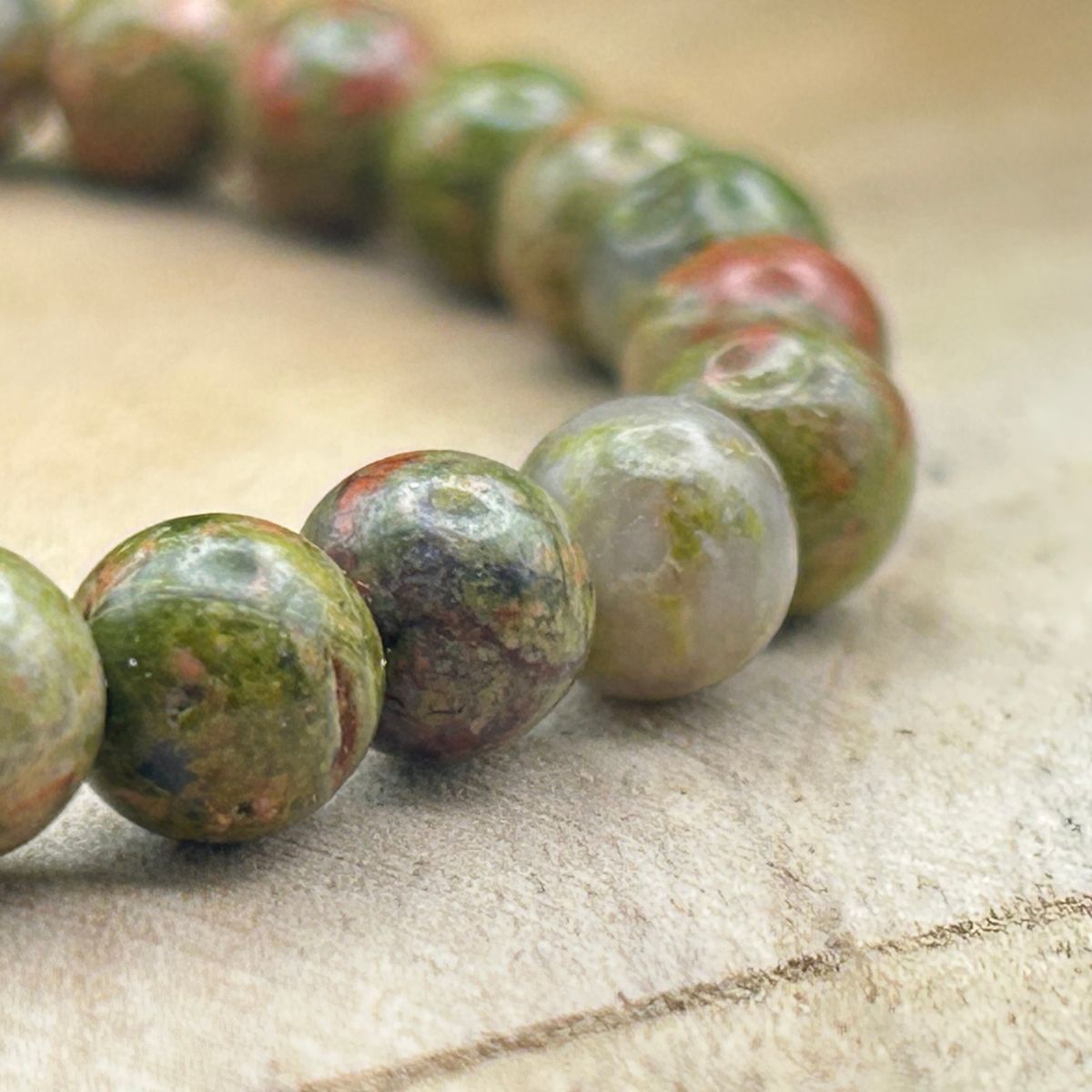 Bracelet 6mm - Unakite