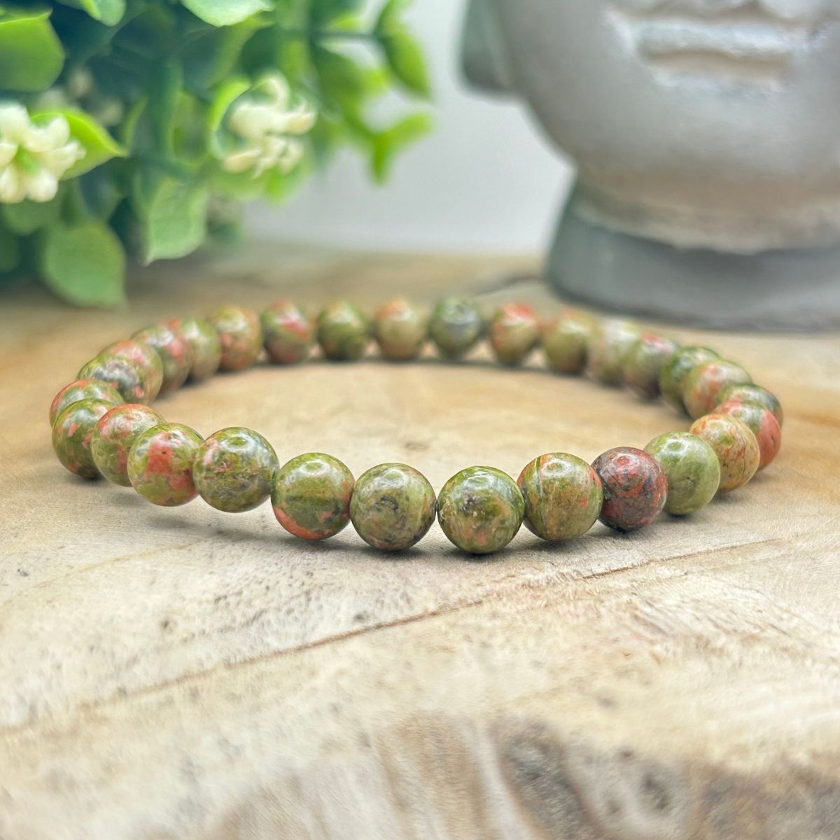 Bracelet 6mm - Unakite