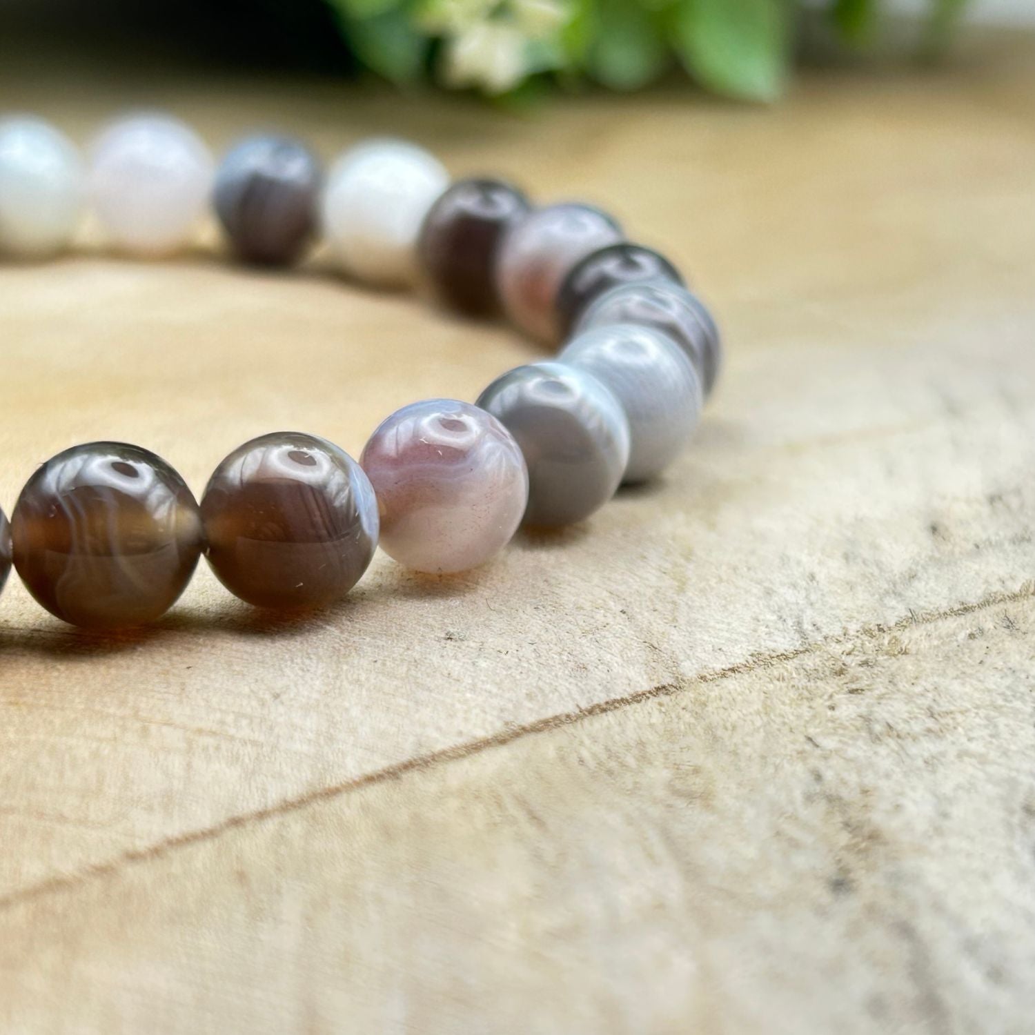 Bracelet 8mm - Agate Botswana