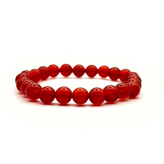 Bracelet 8mm - Agate Rouge