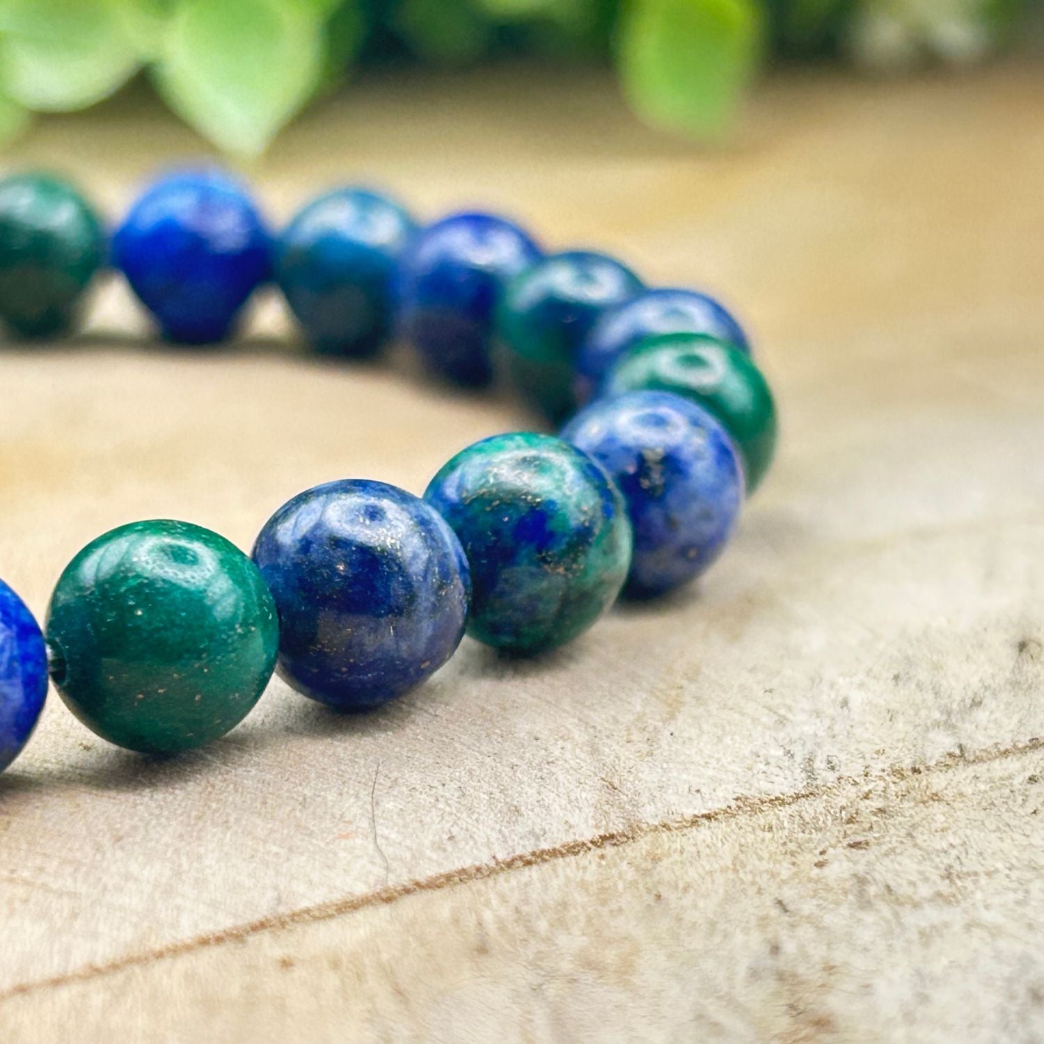 Bracelet 8mm - Azurite & Malachite