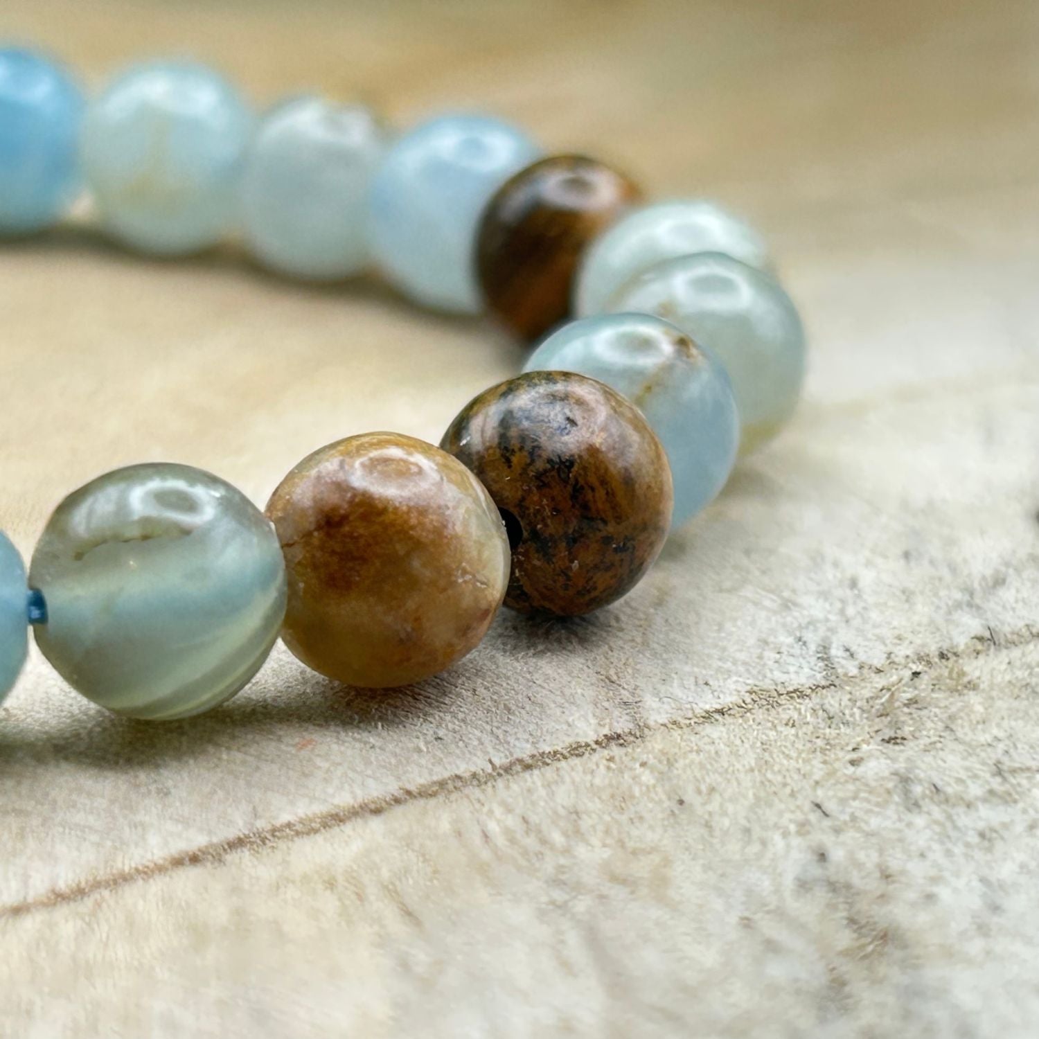 Bracelet 8mm - Calcite Bleue Mix AA