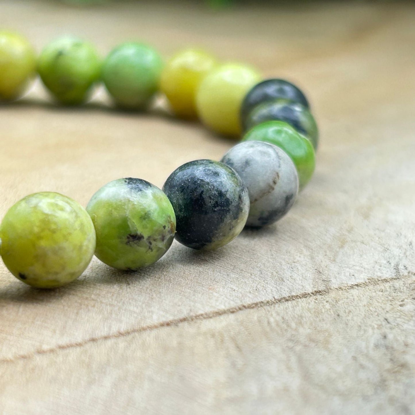 Bracelet 8mm - Chrysoprase Citron