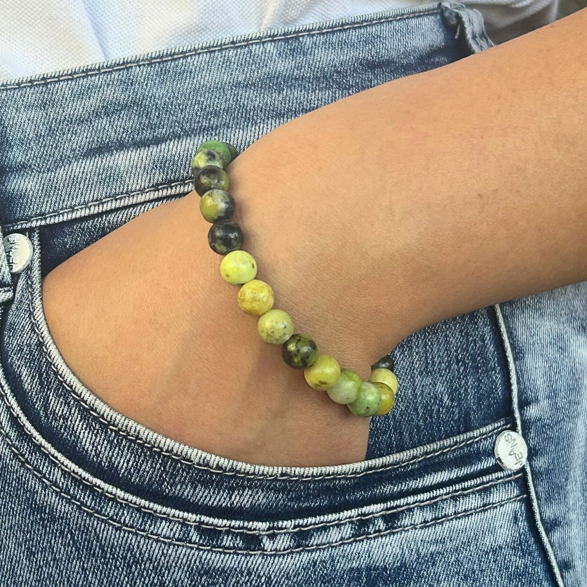 Bracelet 8mm - Chrysoprase Citron