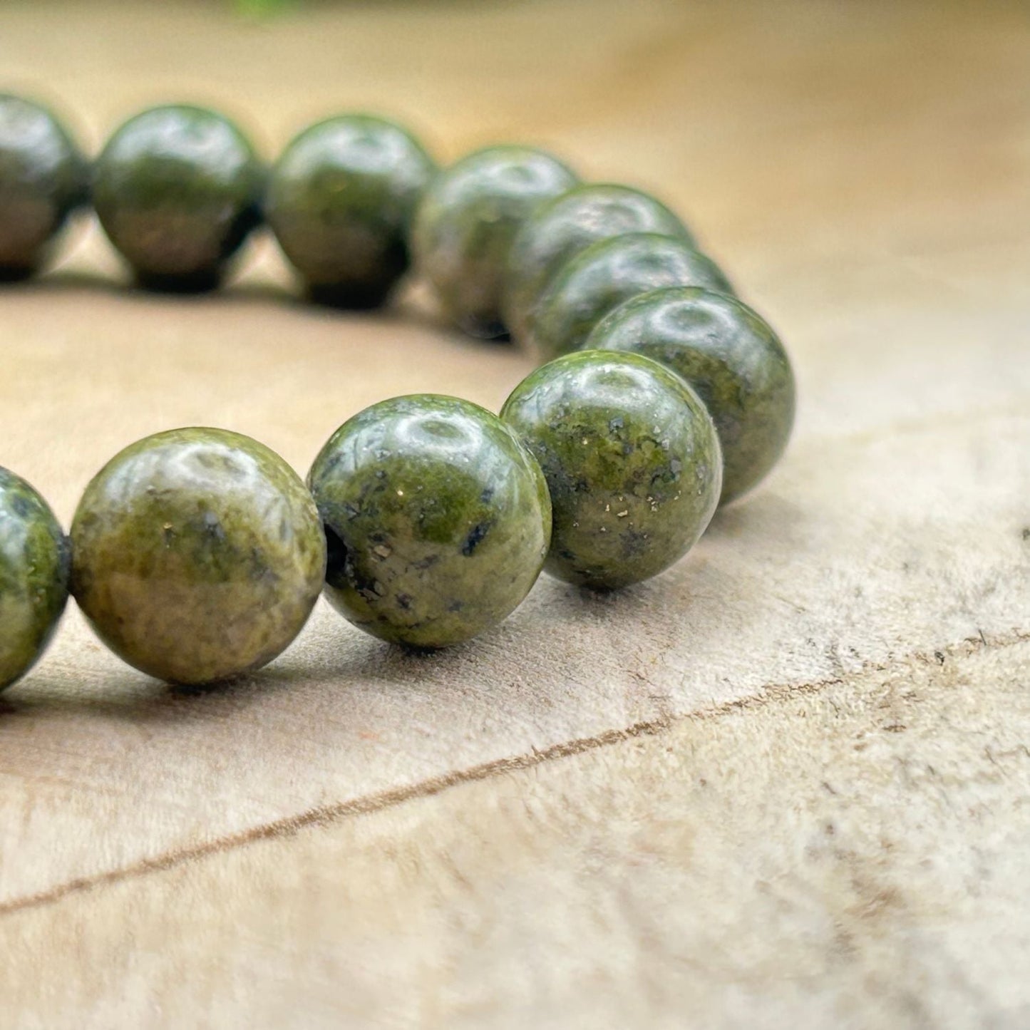 Bracelet 8mm - Diopside Vert