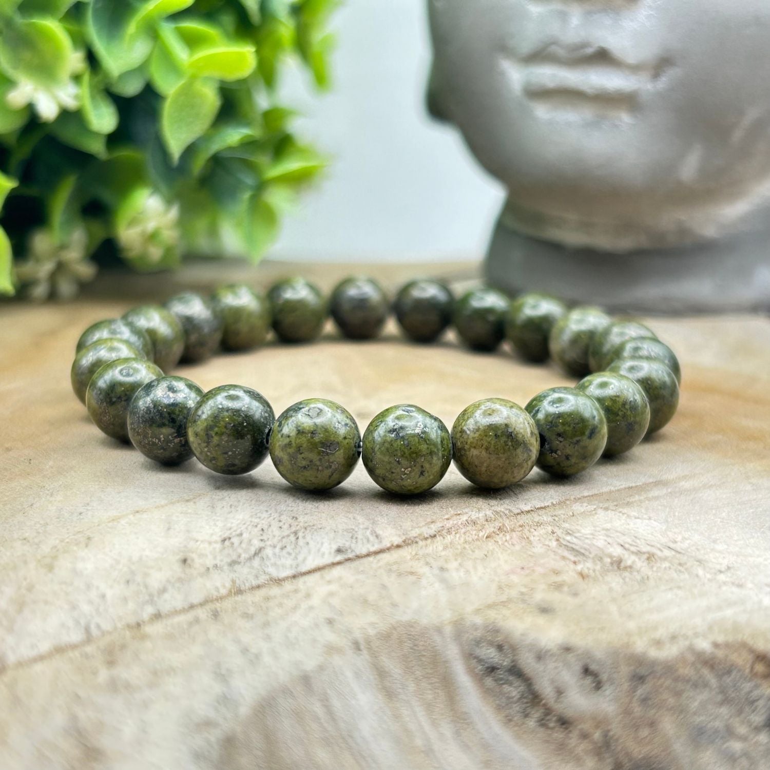 Bracelet 8mm - Diopside Vert