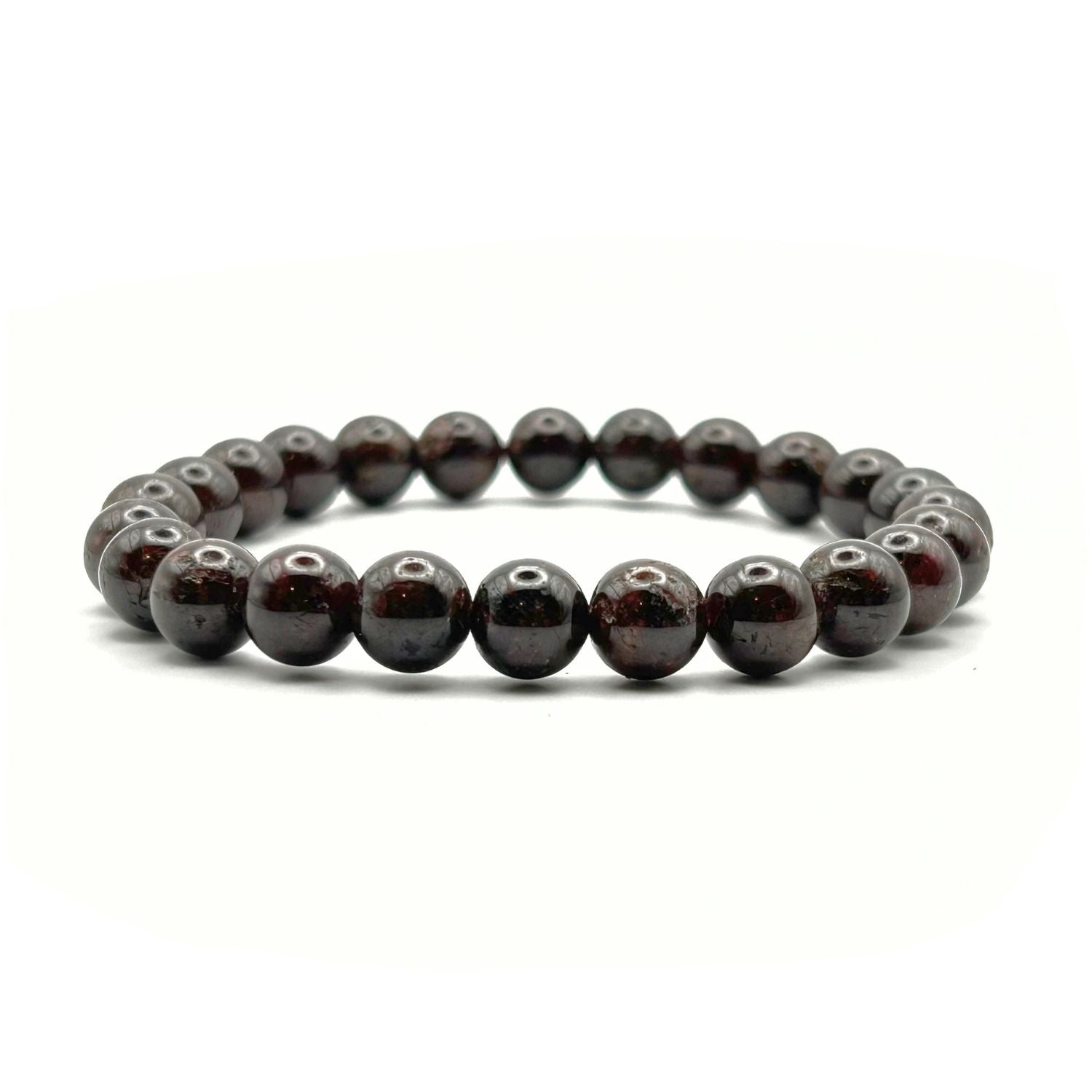 Bracelet 8mm - Grenat Rouge