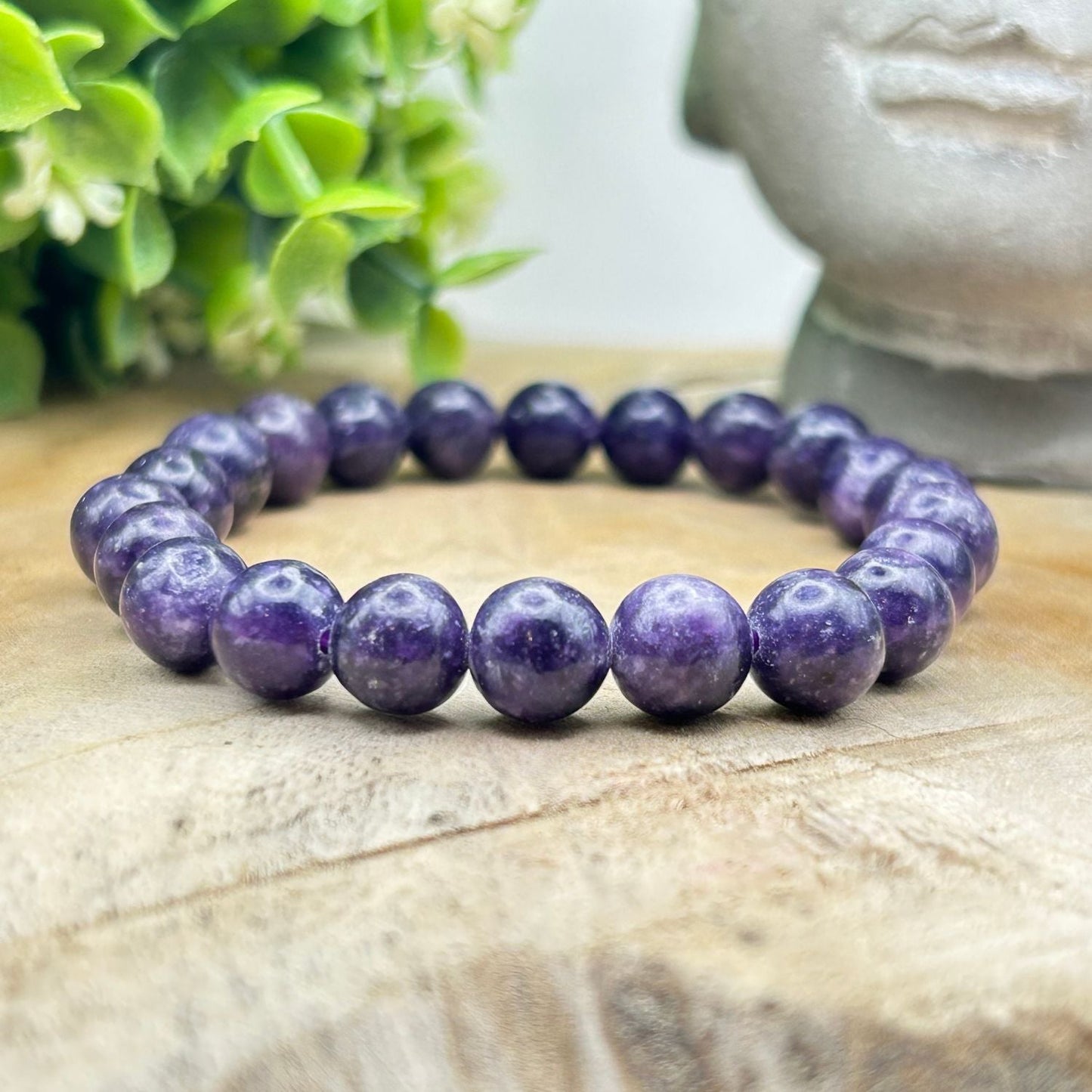 Bracelet 8mm - Lépidolite Dark