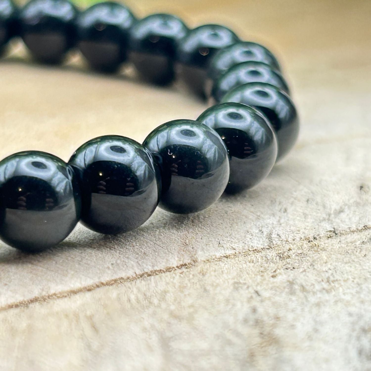 Bracelet 8mm - Obsidienne Œil Céleste