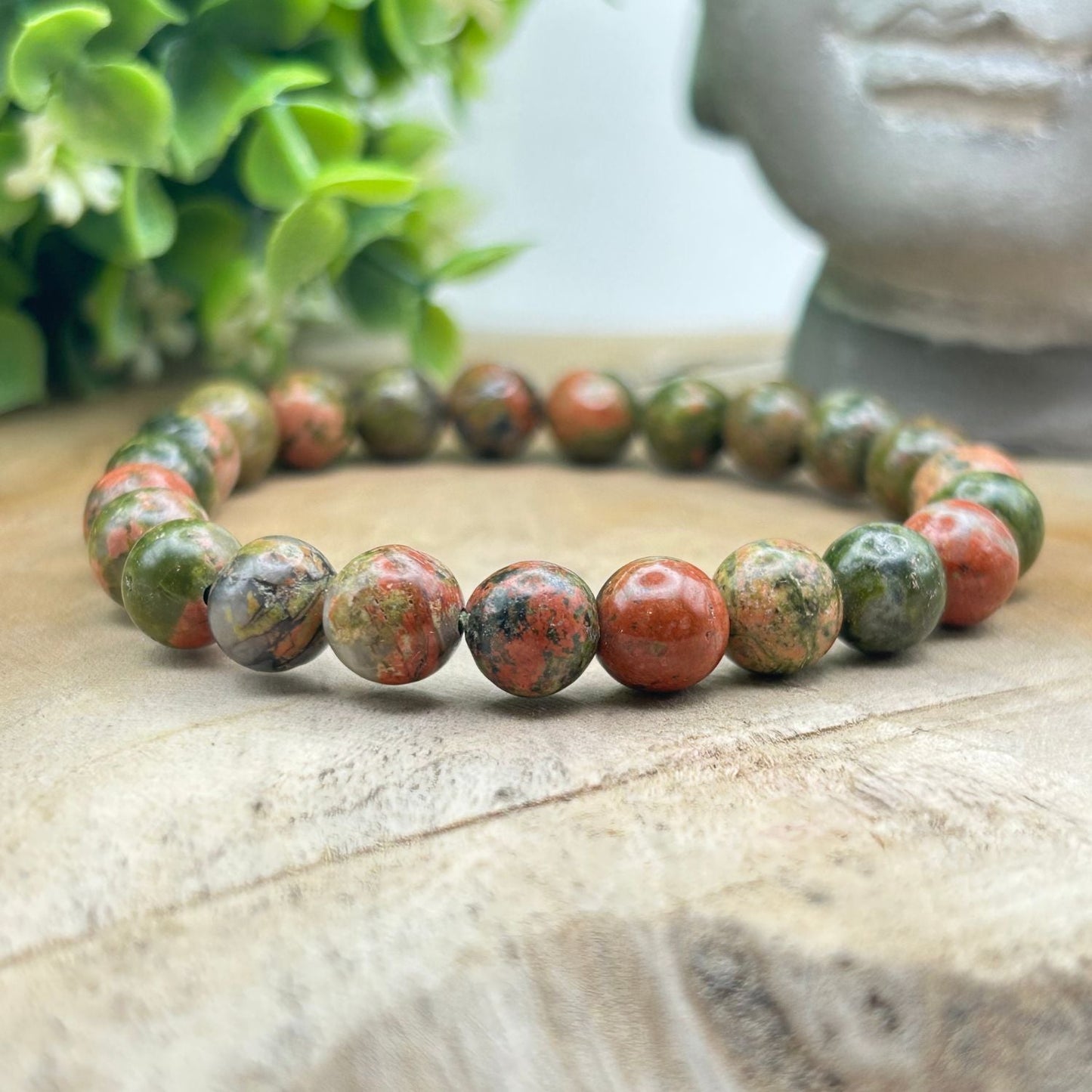 Bracelet 8mm - Unakite