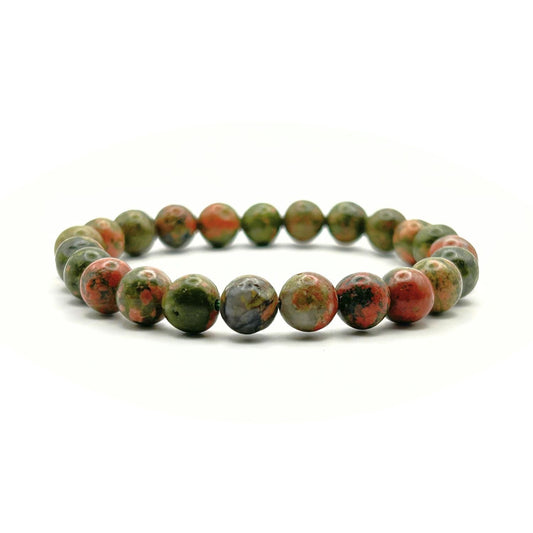 Bracelet 8mm - Unakite