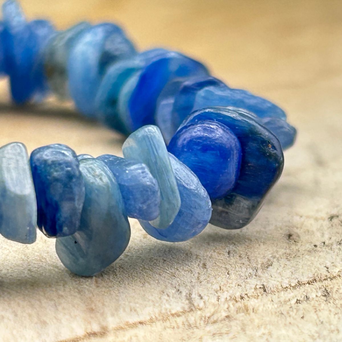 Bracelet chips - Cyanite Bleue